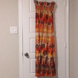 Closet Clean Out - 🛍️ c. graffiti Summertime Long Spaghetti Strap Dress
